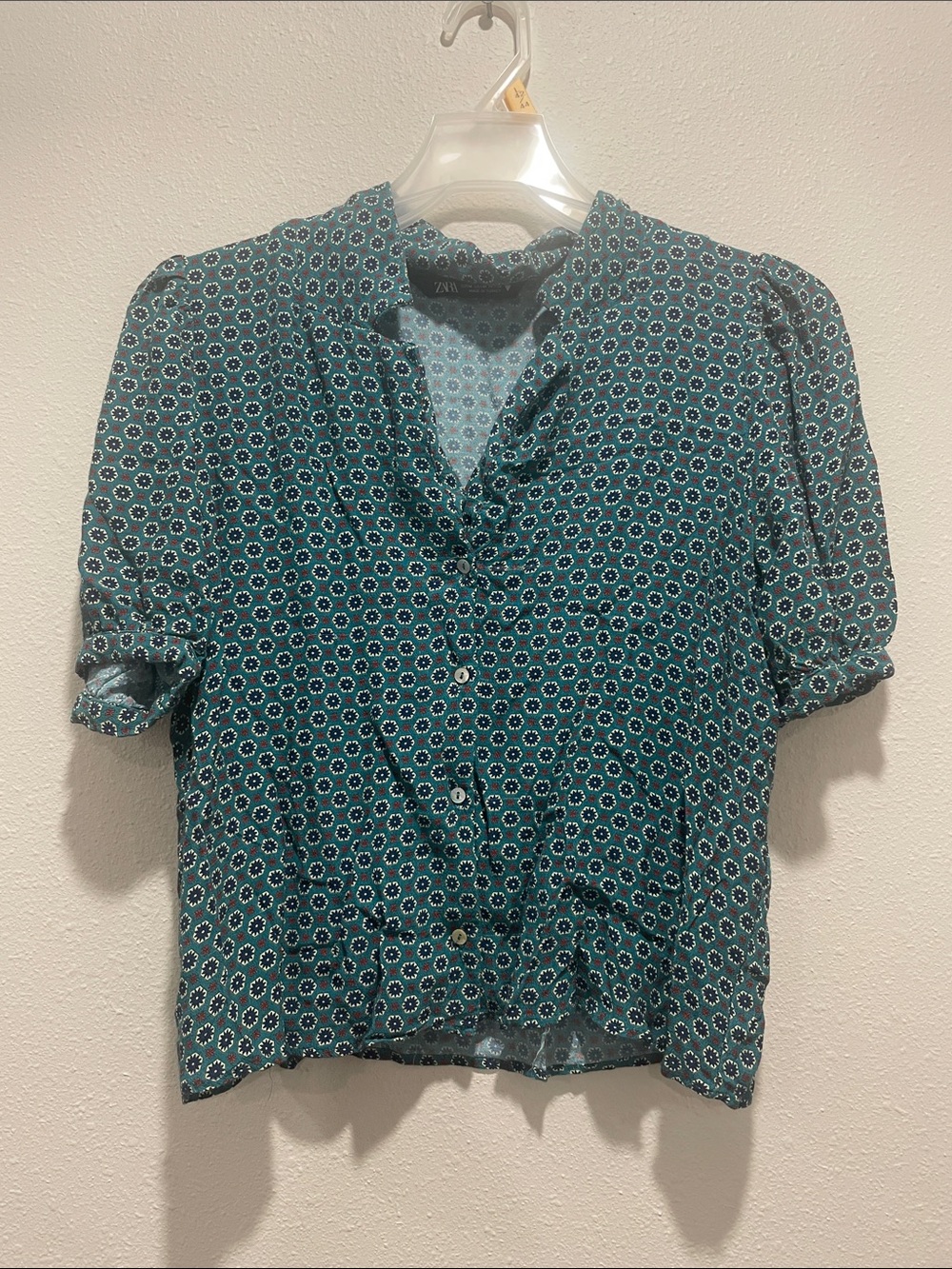 Zara crop blouse